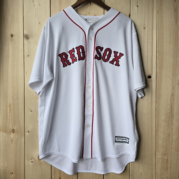 Boston Red Sox MLB Cool Base Majestic Baseball Jersey White Mens XL - Picture 1 of 10